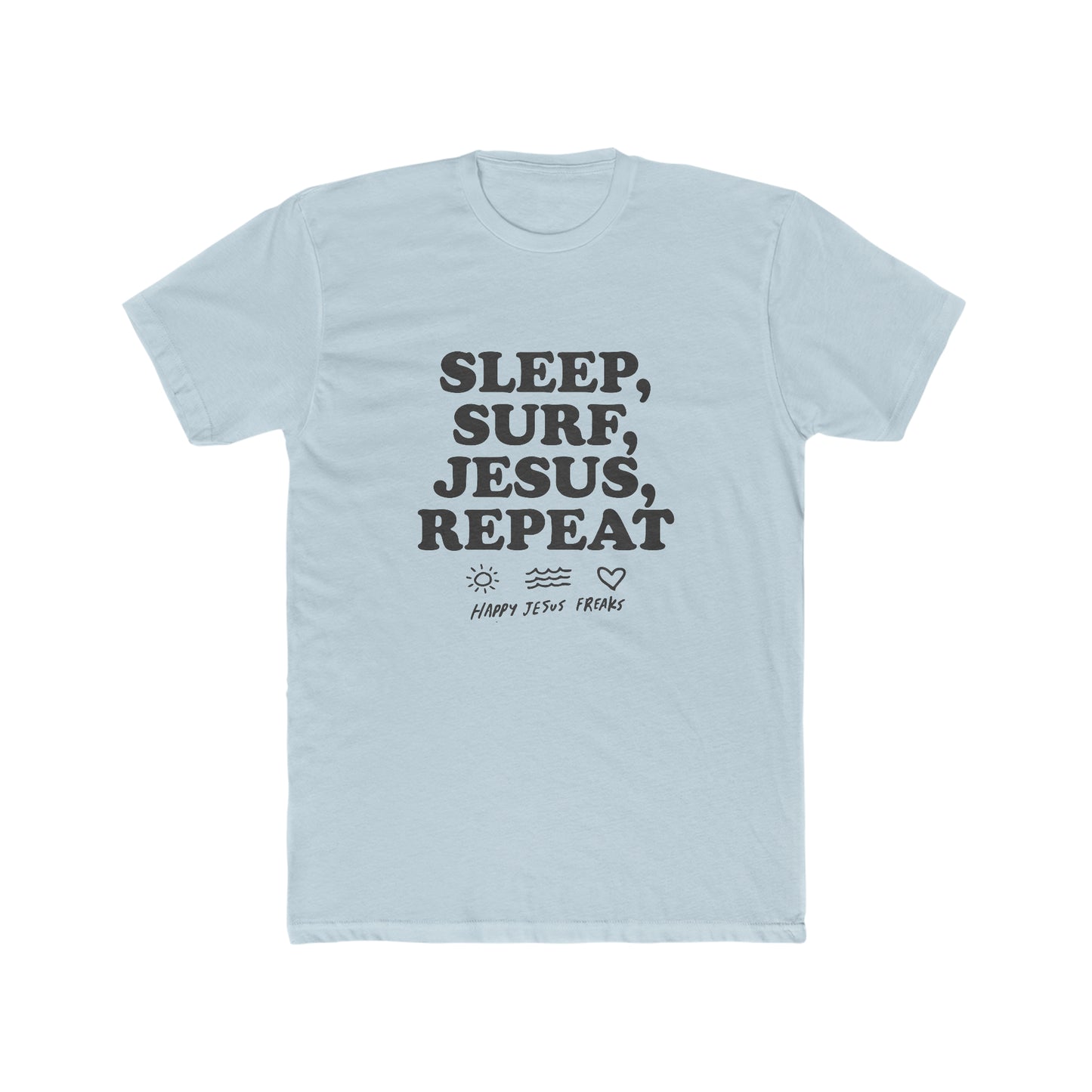 Sleep Surf Jesus Unisex Cotton Crew Tee