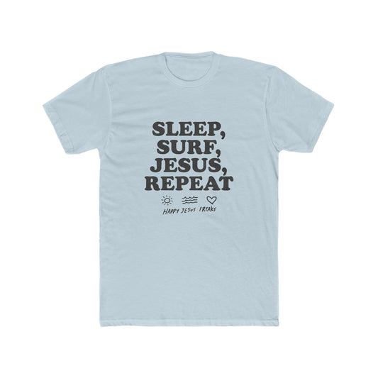 Sleep Surf Jesus Unisex Cotton Crew Tee