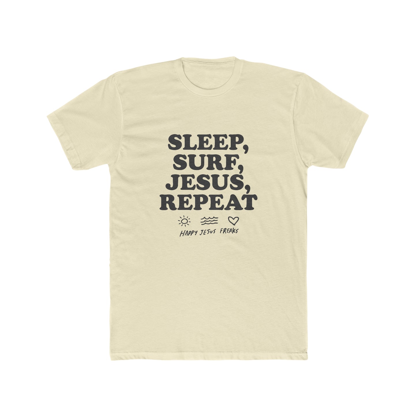 Sleep Surf Jesus Unisex Cotton Crew Tee