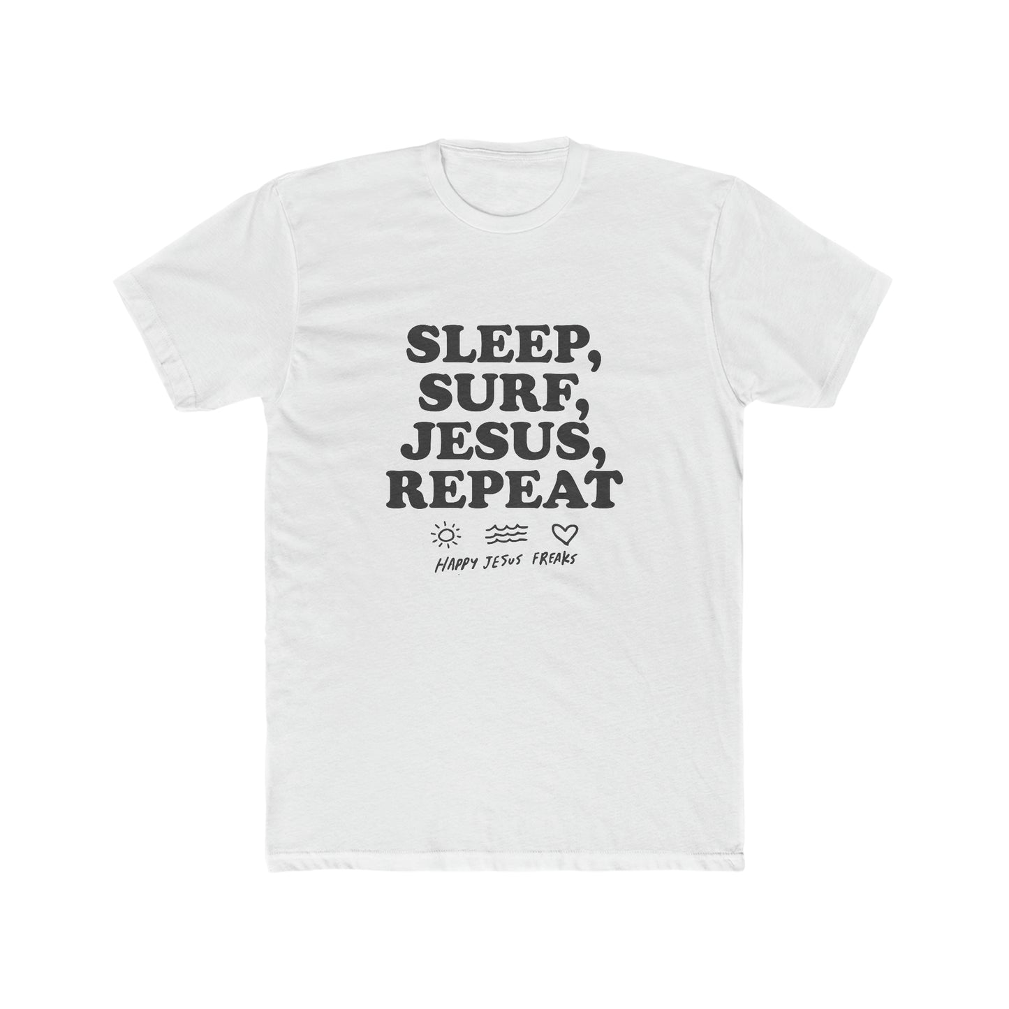 Sleep Surf Jesus Unisex Cotton Crew Tee